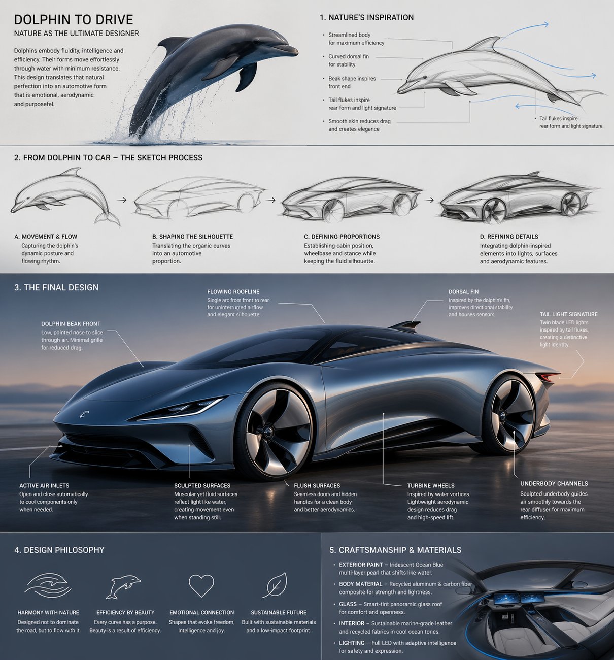 Dolphin-inspired car concept