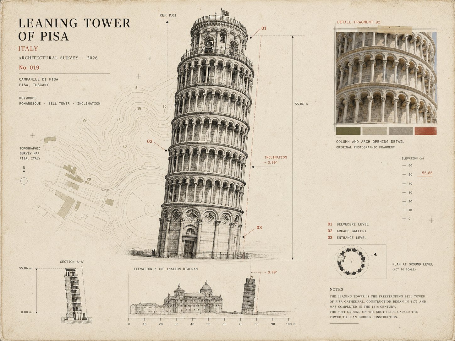 Architectural specimen card