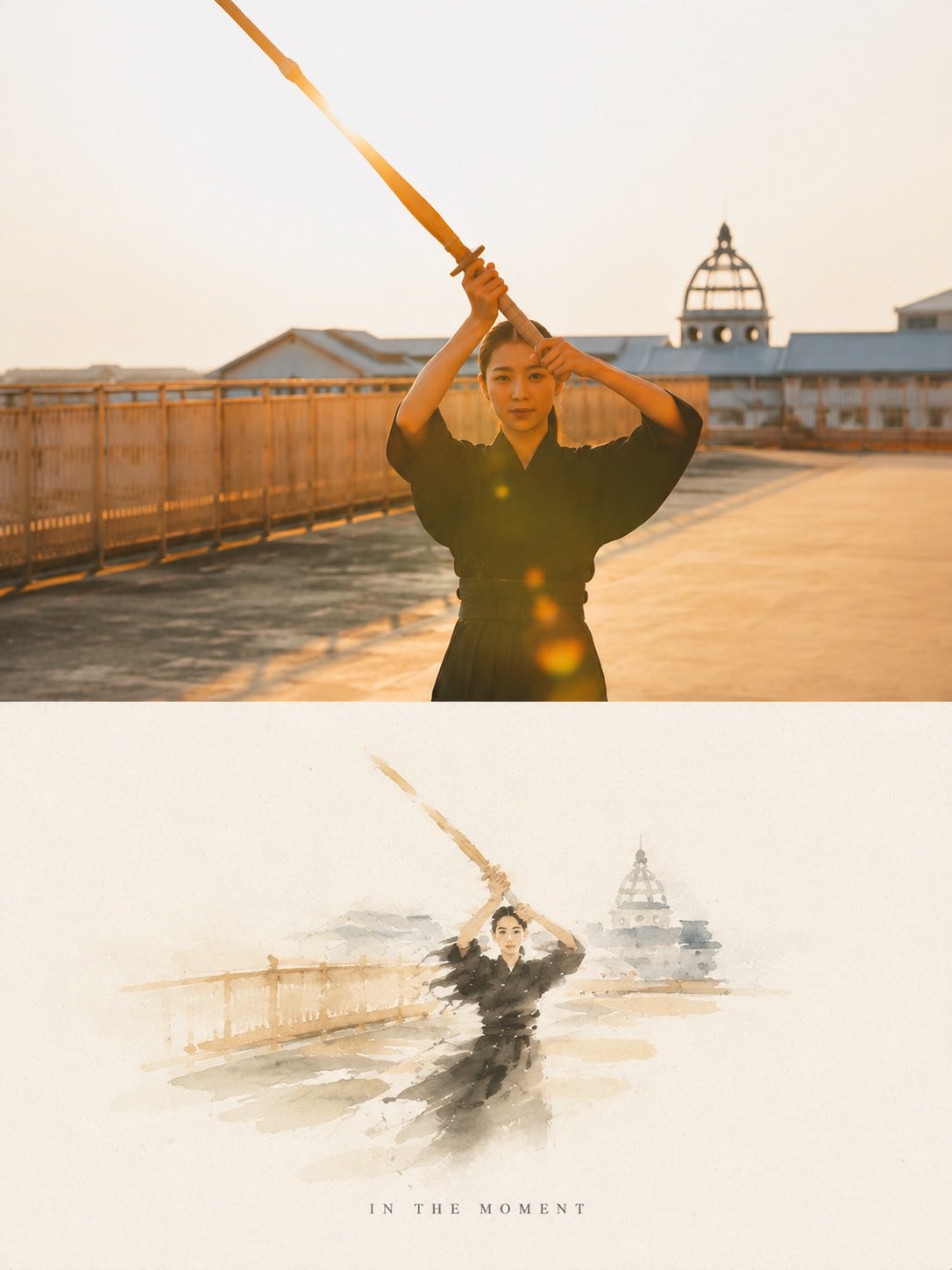 Fleeting watercolor moment