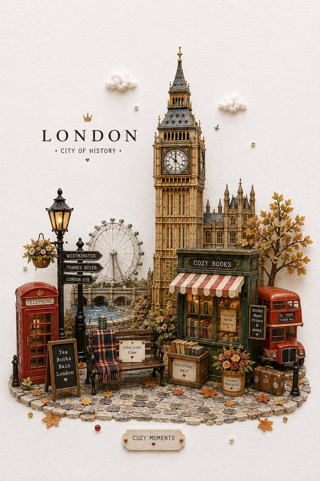 Miniature landmark diorama