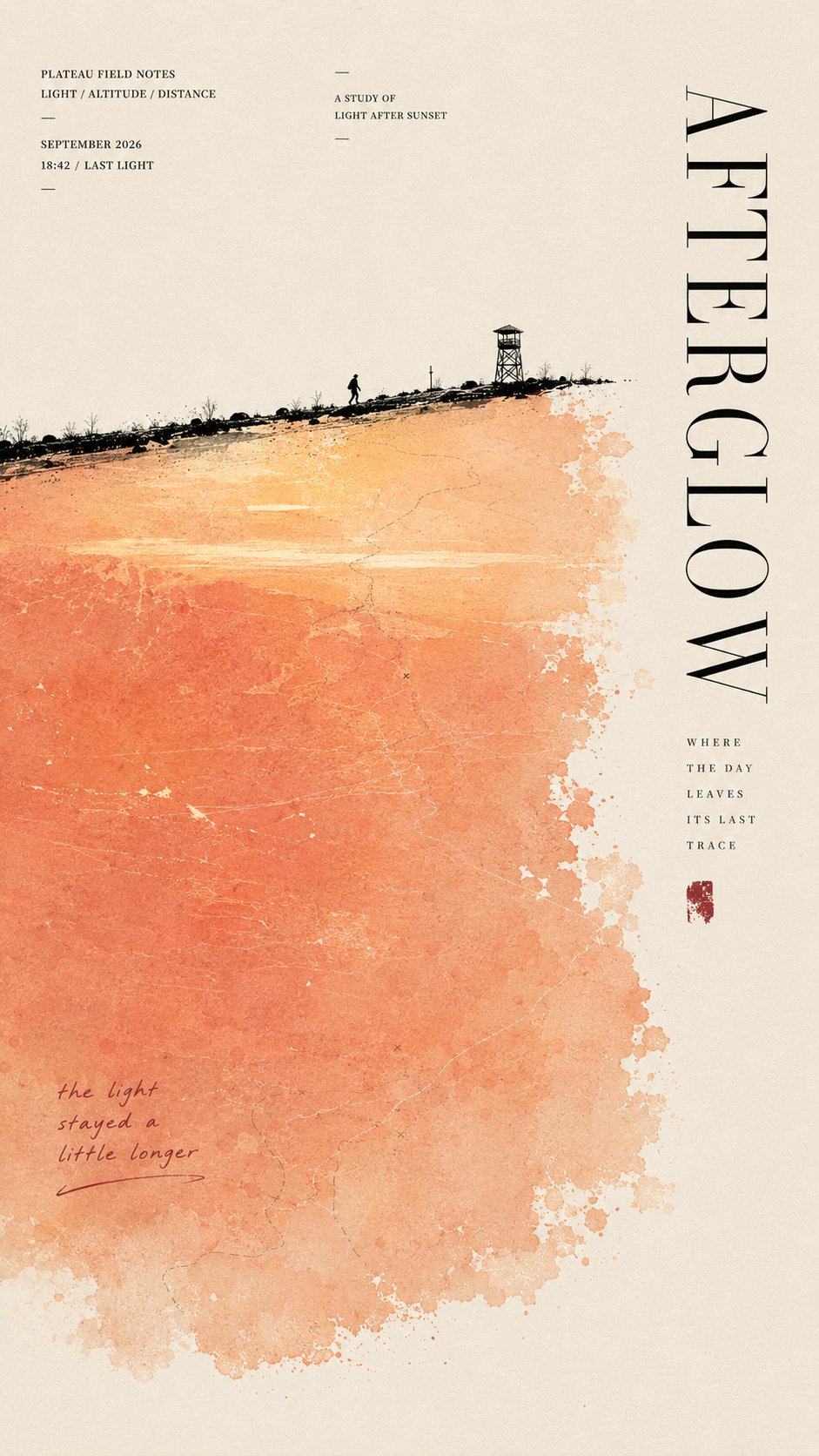 Color field strip poster