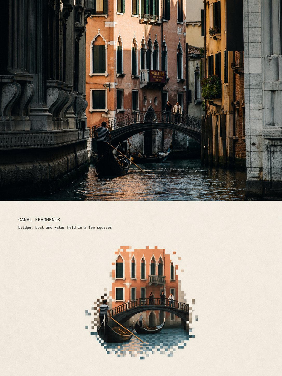 Pixel dissolve landscape