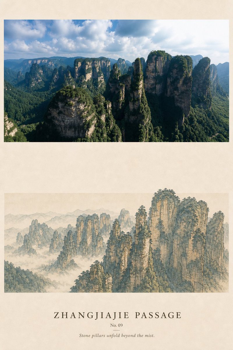 Blue-green shanshui handscroll