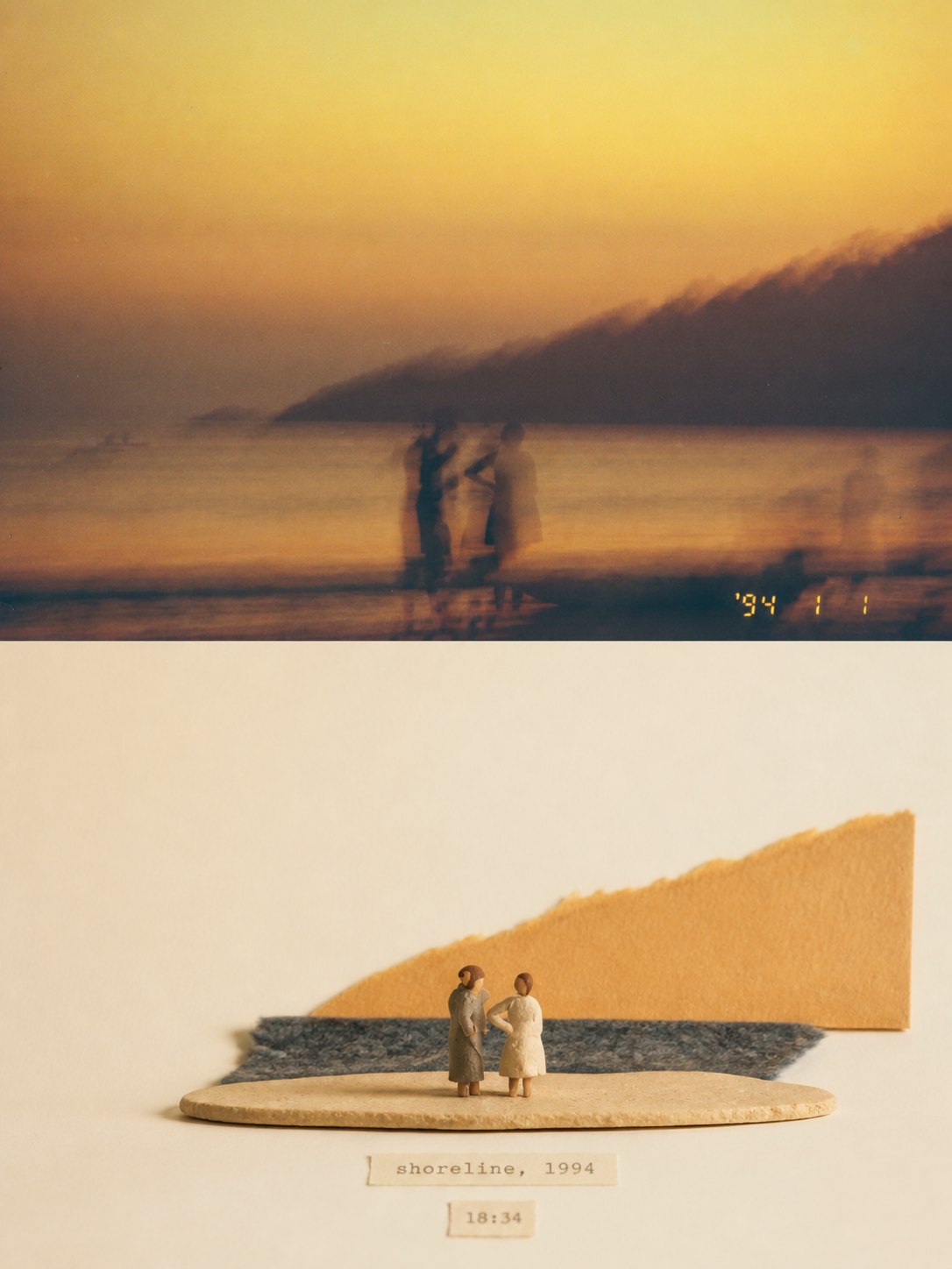 Felt and clay miniature stage