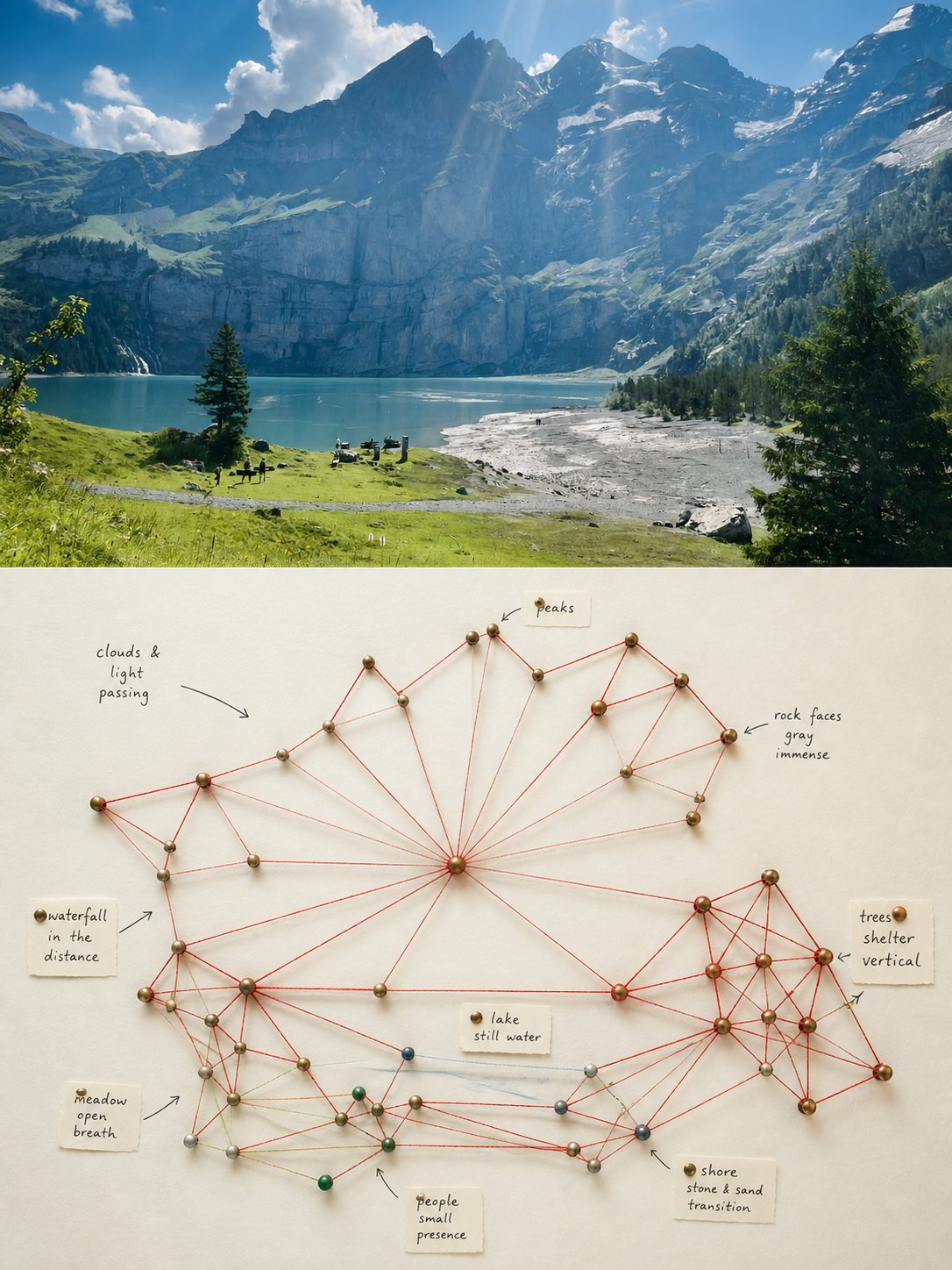Pin and string map